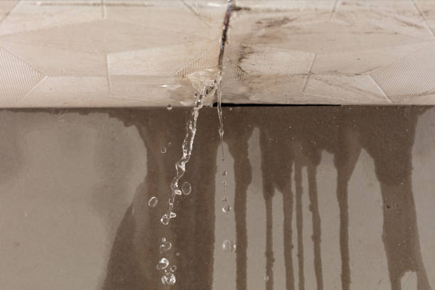 Professional Burst Pipe Cleanup technician working in New Boston, NH